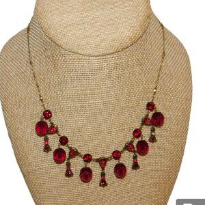Anne Koplik Designs Vintage Red Necklace